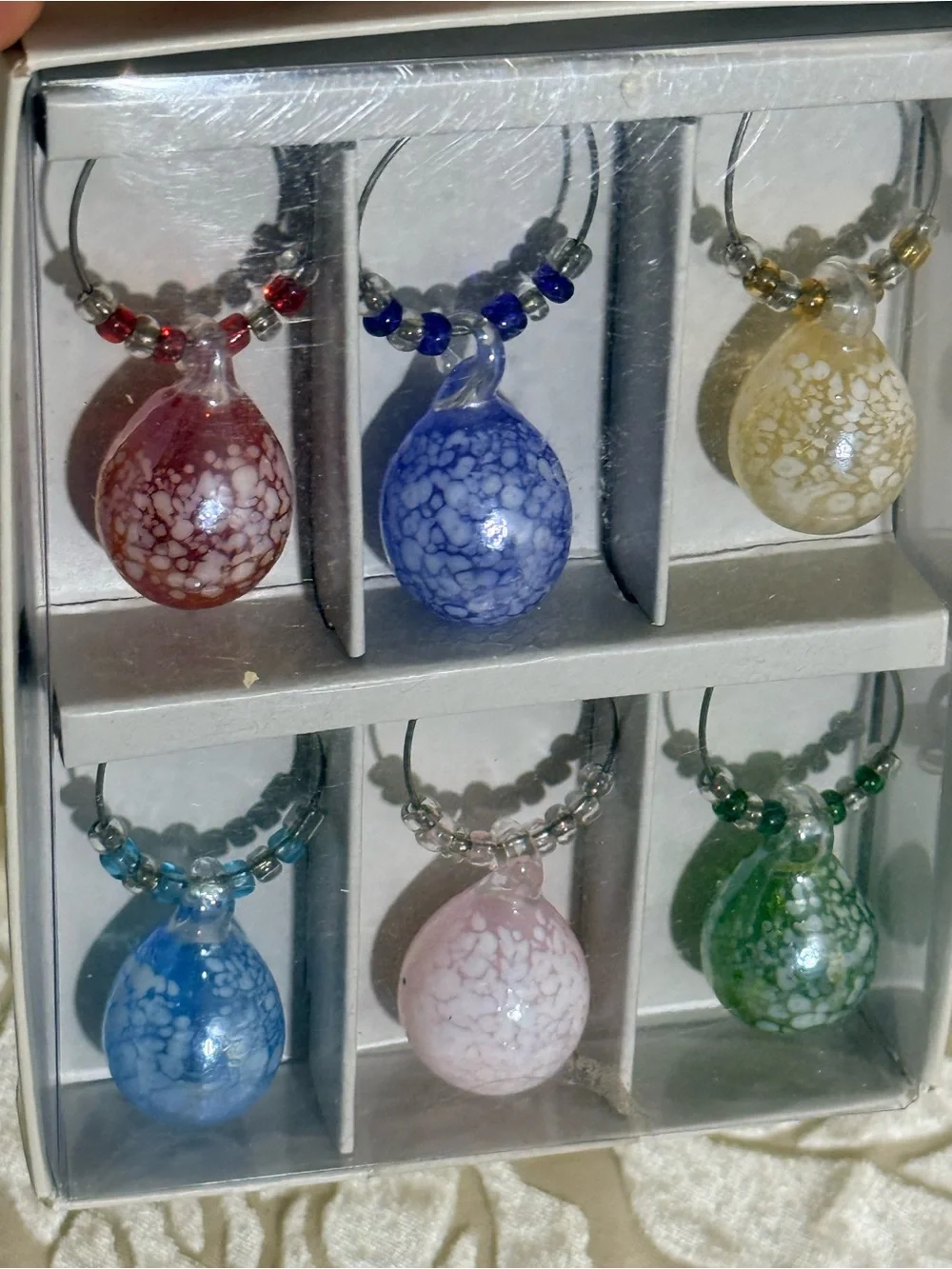 Assorted Glass Drink ware Accessories - Multi Color Set